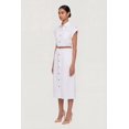 thumbnail image 2 of Women's Poplin Pocket Shirt Dress with Belt, 2 of 3