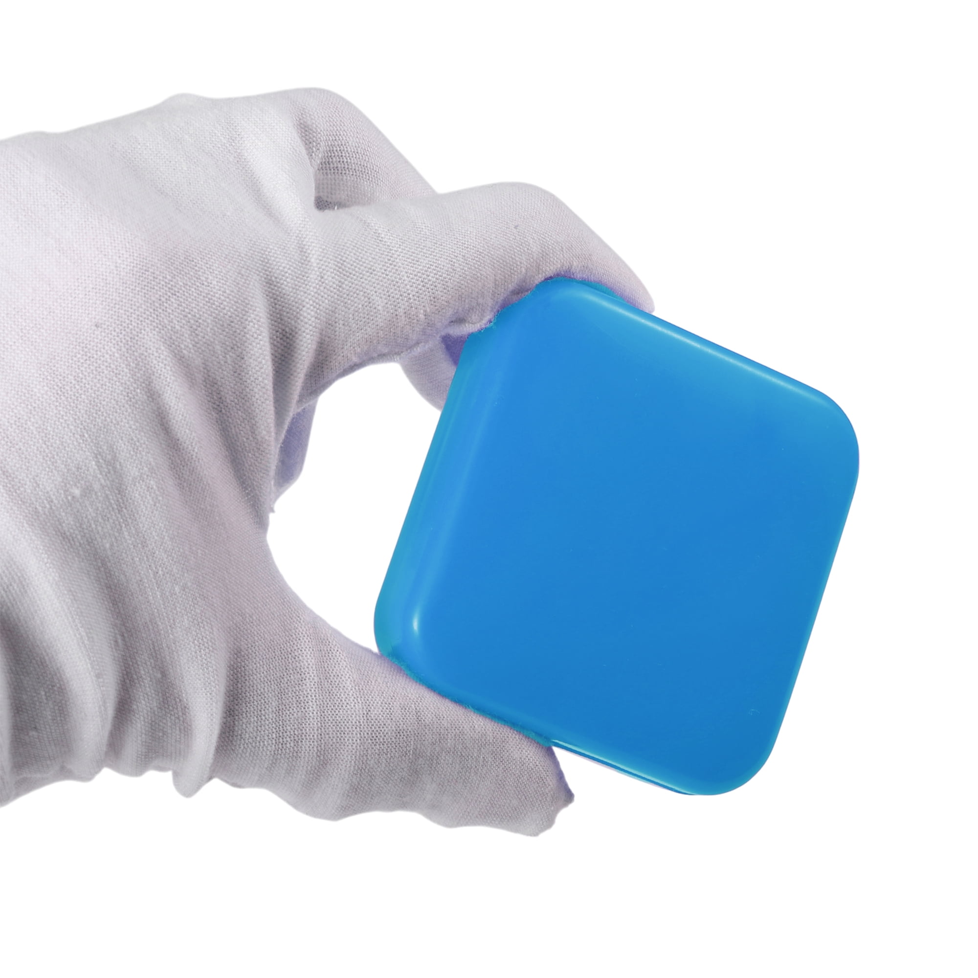 Unique Bargains Durable Square 2 Compartment Pill Case Blue