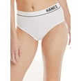 thumbnail image 2 of Hanes Originals Women's Seamless Rib Hi-Leg Bikini Underwear, 3-Pack, 2 of 7