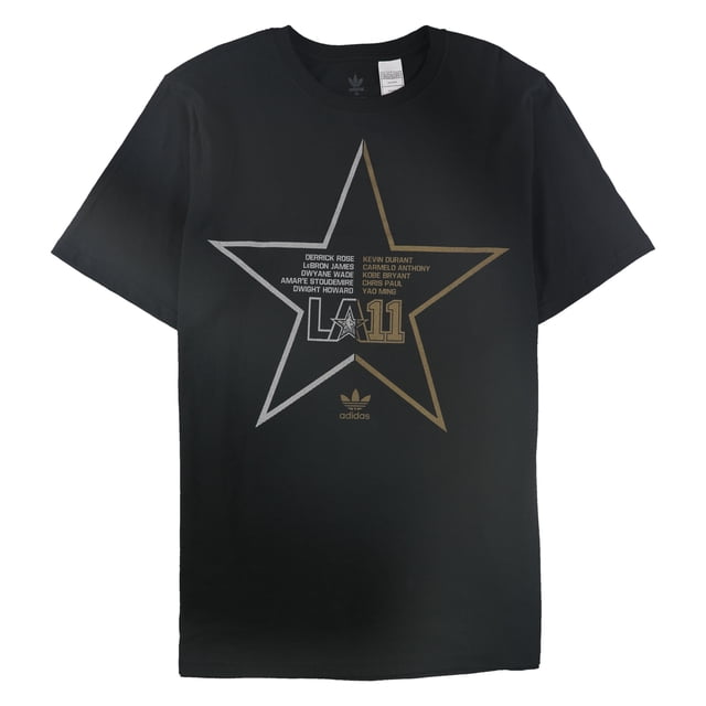 Adidas Mens LA 11 All Stars Graphic T-Shirt black L