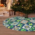 thumbnail image 2 of Cauagu 30" Christmas Tree Skirt Lemon and Leaves Pattern Christmas Tree Decorations Tree Mat for Xmas Decorations Occasion Holiday Home Decor -30", 2 of 7