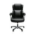 OFM Essentials Collection Executive Bonded Leather Office Chair, Black