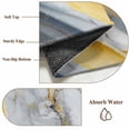 thumbnail image 6 of Rectangle Area Rugs 2 x 3 Ft, Grey Marble Non-Slip Residential Carpet, Modern Abstract Gold Ombre Aesthetic Art Indoor Crawling Mats Runner Rugs for Living Room/Dining Room/Bedroom, 6 of 8