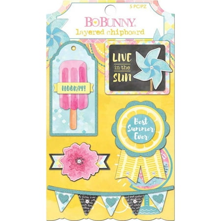 - Summer Mood Adhesive Layered Chipboard-
