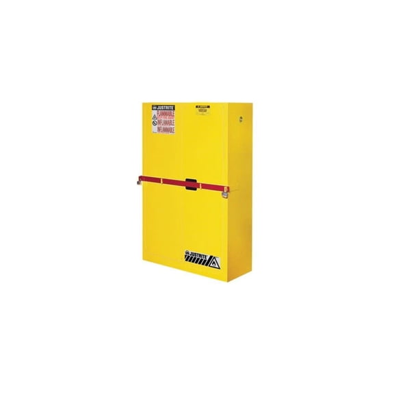 Justrite 45 Gallon Yellow Steel Self Close Flammable Cabinet