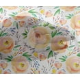 thumbnail image 4 of oneOone Viscose Chiffon Yellow Fabric Leaves & Flowers Floral Craft Projects Decor Fabric Printed By The Yard 42 Inch Wide, 4 of 4