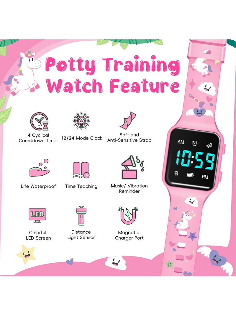 Bomieux Kids Potty Training Watch, Music Reminder Timer