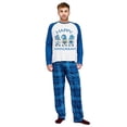 thumbnail image 4 of LuLiaMenton Matching Family Hanukkah Pajamas, Happy Hanukkah Gnomes Long Sleeve Blue Plaid Pants, 4 of 6