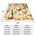 thumbnail image 3 of Balery Wine Manta de Felpa Suave y Acogedora – Cobija de Franela Aterciopelada para Cama, Lavable y Cálida para Sofá, Mascotas, Transpirable-50"x40", 3 of 7