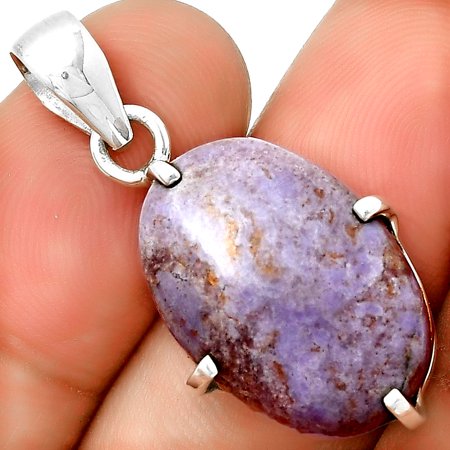 Natural Lavender Jade 925 Sterling Silver Pendant Jewelry P-1013 SDP132123