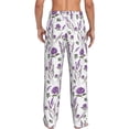 thumbnail image 3 of Xecao Lavender Flowers Men's Straight Lounge Pajama Pants: The Ultimate in Comfortable Sleepwear, 3 of 9