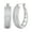 Silver, variant on Diamond Accent Bold Hoop Earrings in Rhodium over Bronze, Adult Female