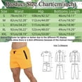 thumbnail image 2 of PMVFHDE Men's Casual Sports Shorts Solid Color With Side Zipper Pocket Drawstring For Running Running Shorts For Men Black，XL, 2 of 4