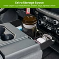thumbnail image 3 of Jump Seat Only Headrest Organizer for Ford F-Series 2011-2025, Front Center Seat Tray Container with Cup Holder, Durable Storage Box for F150, F250, F350 & F450+, 3 of 5