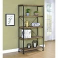 thumbnail image 3 of Coaster Furniture Analiese Rustic Industrial Decorative Bookcase - Rustic Oak, 3 of 8
