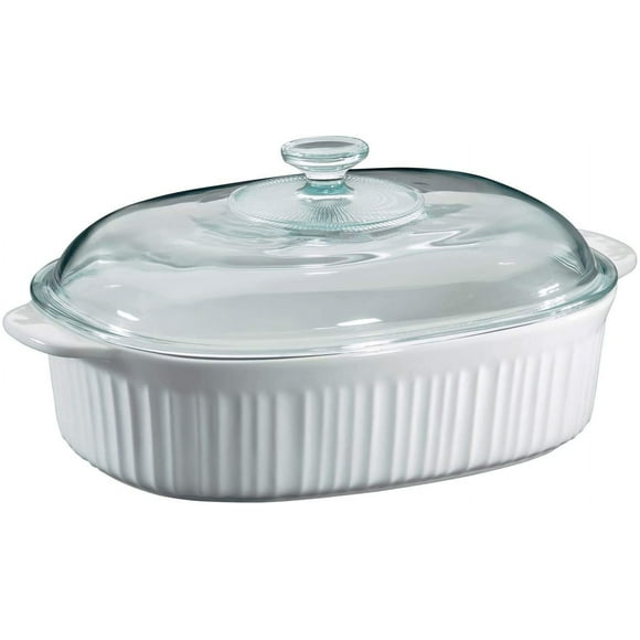 CorningWare French White 4-Quart Covered Casserole