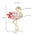 thumbnail image 2 of Ladies Fashion Accessories Ladies Elegant Luxury Flamingo Bird Brooch Cubic Zirconia Bird Wedding Banquet Brooch, 2 of 3