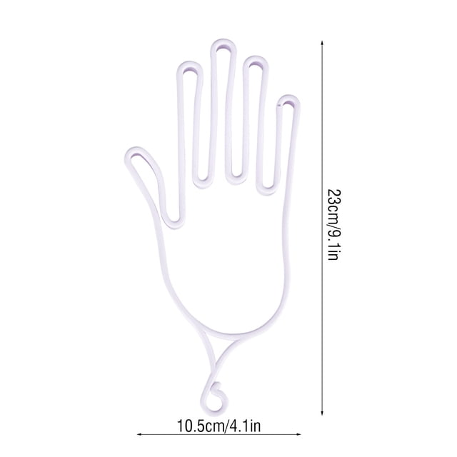 Porte-Gants Extensible 2 Pcs Support de Gants en Plastique Multifonction Blanc Rose Clair