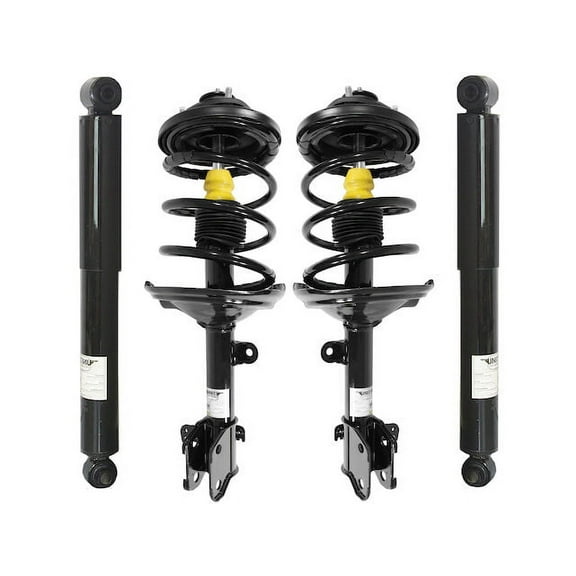 Front and Rear Suspension Strut Coil Spring and Shock Absorber Assembly Kit - 4 Piece - Compatible with 2003 - 2006 Acura MDX 2004 2005