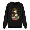 thumbnail image 5 of KHONTS Matching Merry Christmas Sweatshirts for Family Holiday Xmas Long Sleeve Pullover Tops Men Black, 5 of 6