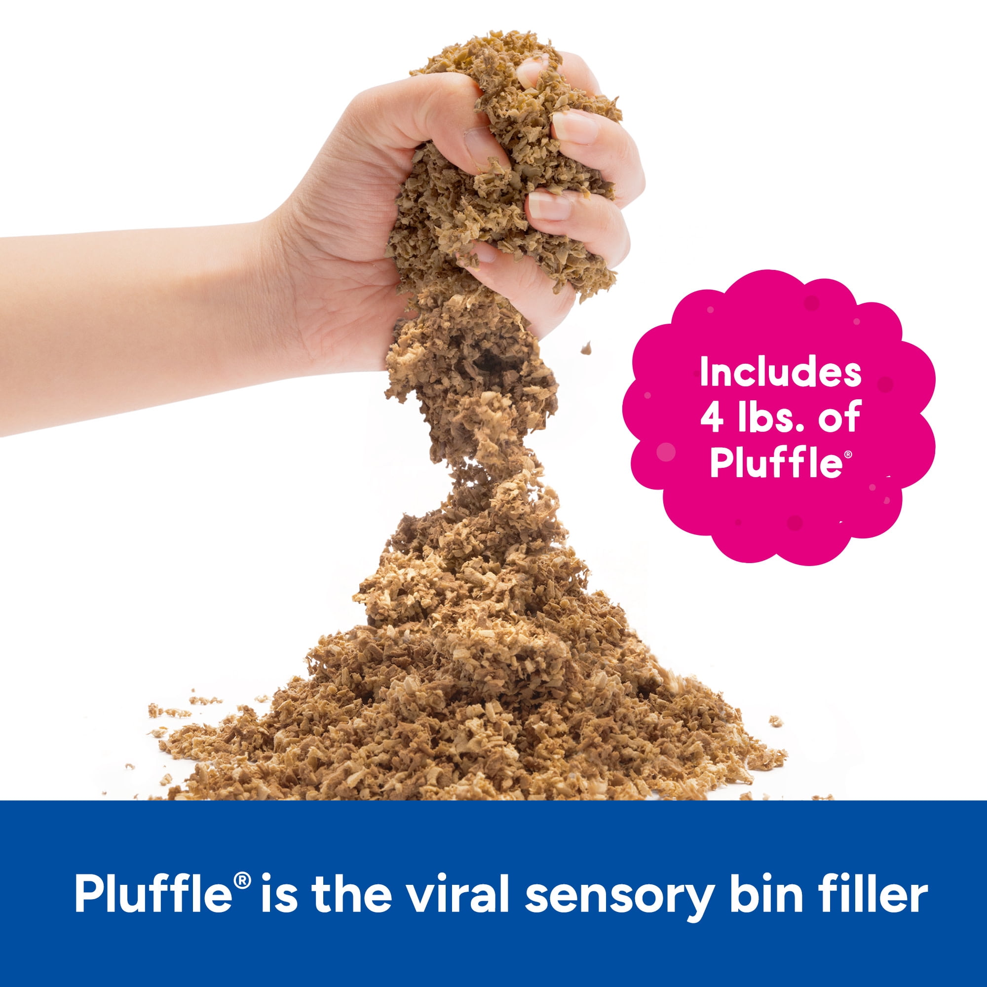 Educational Insights Pluffle Sand Bulk Pack, Sensory Bin Filler, Play Foam Set, Kids Ages 3+