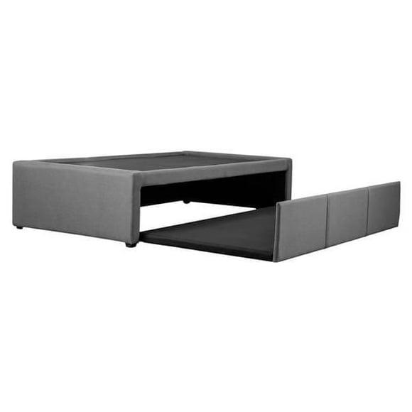 Cama Doble Individual Atlas Atlas del Descanso Gris