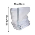 thumbnail image 5 of 4Pcs Reflective Protective Face Cover Breathable Wicking Neck Gaiters For Outdoor, 5 of 7