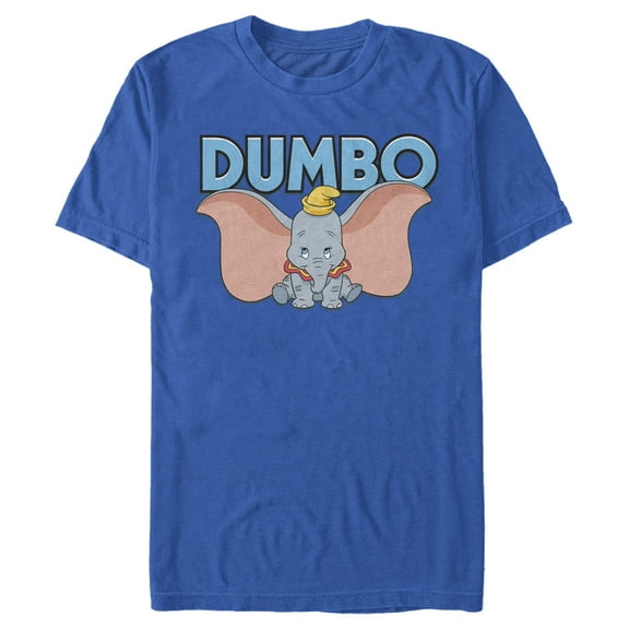 Men's Dumbo Wide Open Graphic Tee Royal Blue Small