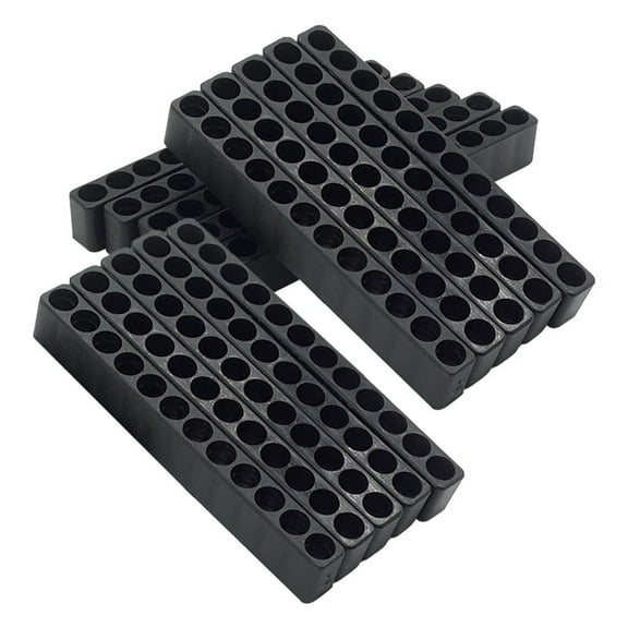 15Pcs 12 Holes Hex Shank Screwdriver Bit Holder Plastic Storage Drill Stand for Power Accessories