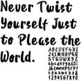 thumbnail image 4 of 1440 Pieces 20 Sheets Self-Adhesive Vinyl Sticker, Alphabet Letter Number Stickers for Mailbox, Door (Black, 1 Inch), 4 of 8