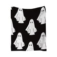 thumbnail image 2 of Halloween Fleece Blanket 78x59in Soft Throw for Couch Bedroom, Warm Plush Flannel Blanket with Halloween Print, Lightweight Home Decor Gift by OVFUIZ, 2 of 9