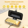 thumbnail image 2 of 2026 New Hot Dog Pocket Maker, Japanese Sandwich Maker, Nonstick Sandwich Maker Flip Grill Pan, Double-Sided Removable Sandwich Baking Pan for Quick Breakfast & camping, 2 of 8