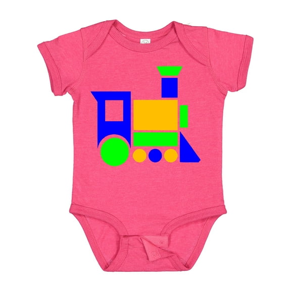 Inktastic Cute Colorful Train Boys or Girls Baby Bodysuit