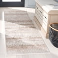 thumbnail image 2 of SAFAVIEH Mila Erksine Striped Polyester Runner Rug, Ivory/Beige Gray, 2'2" x 8', 2 of 7