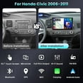 thumbnail image 3 of Estéreo para auto Podofo para Honda Civic 2006-2011, pantalla táctil de 10.1", 3 of 8
