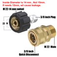 thumbnail image 3 of M22 Daily Pressure Washer Adapter Kit 14mm Swivel to M22 Metric, 3 of 5