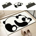 thumbnail image 1 of Alfombra de Barro de Diatomeas Ganfancp Pandas 1X Absorbe El Agua Rápidamente Resistente a la Suciedad, 1 of 6