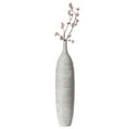thumbnail image 6 of Uniquewise Modern Decorative Bottle Shape White Floor Vase Ribbed Design Medium, 6 of 7