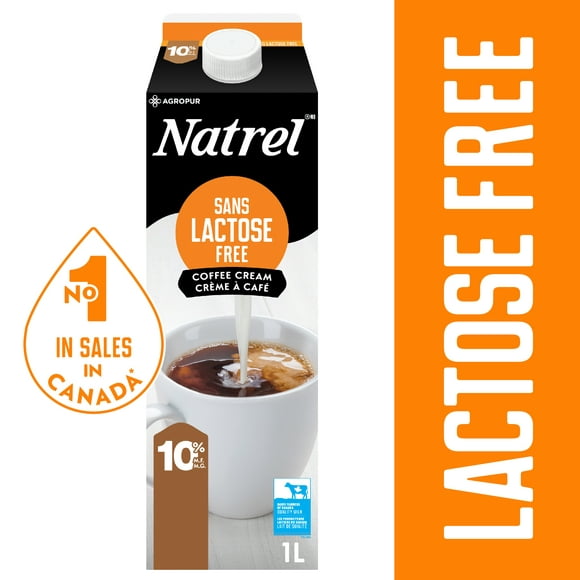 Crème à café sans lactose 10 % Natrel 1 L