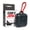 Black, variant on SAFEJAWZ Mouth Guard Case, Silicone Durable Storage with Carabiner Clip (Black)