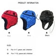 thumbnail image 3 of Soft Shell Protective Headgear Protective Equipment Football Headgear Padded Helmet to Reduce Collision and Protect Children's Hea, 3 of 6