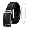 thumbnail image 6 of Eoperou Men Autumatic Belt Business Formal Belt Smooth Faux Leather Alloy Buckle Anti-break Great Durability Anti-slip Men Meeting Commute Suit Pants Belt, 6 of 8