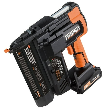 - Freeman PE2118G 18 Volt 2-in-1 Cordless Nailer & Stapler w/Batteries