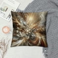 thumbnail image 2 of JEUXUS Flowers Abstract Stretched Picture Short Plush Pillow Case White, 2 of 5