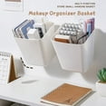 thumbnail image 3 of Hanging Organizer Storage Basket Waterproof Space-saving Strong Load Bearing Mini Hanging Plastic Desktop Storage Bin Case Kitchen Supplies, 3 of 6