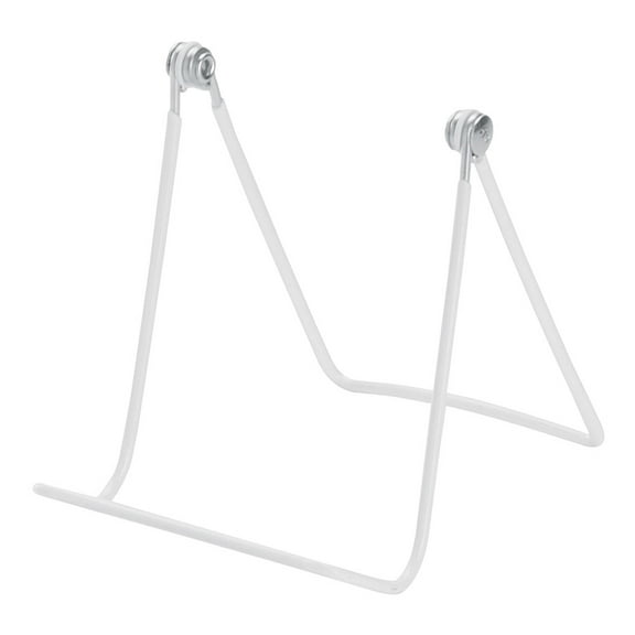 4 ¾ x 3 ¾ inch Adjustable White Vinyl Coated Easel - Pack of 6