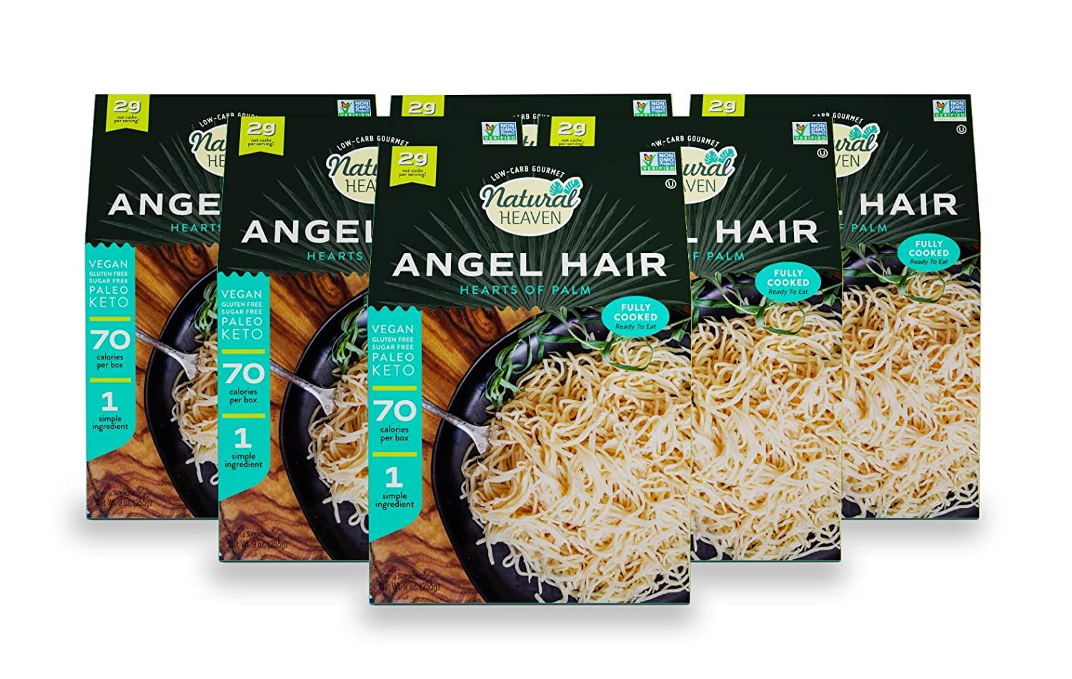 Angel Hair Hearts of Palm Veggie Noodles Natural Heaven 6 units