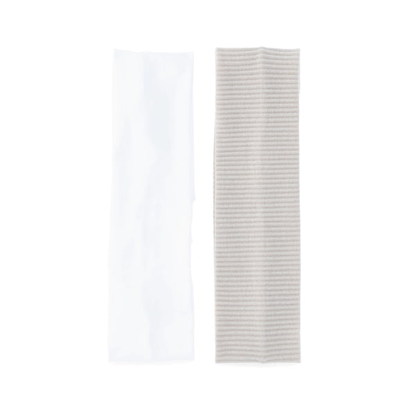 Time and Tru Women's 2-Pack Headwrap, White/Tan