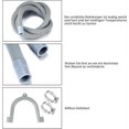 thumbnail image 3 of Washing Machine Drain Hose, Universal Drain Hose, 2M Dishwasher Hose Extension with Bracket and Hose Clamp, 3 of 4