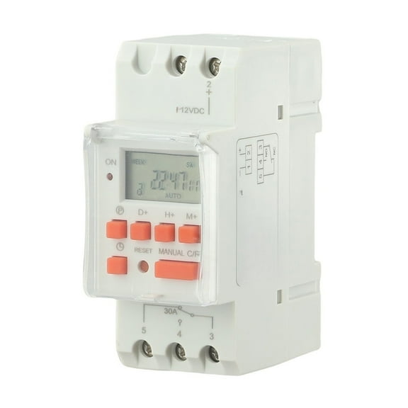 1 Piece Weekly Timer TM919B Timer Switch Programmable Time Controller Auto Cycle 110V DIN Rail Countdown Timer for Water Heater